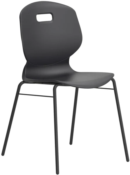 Arc 4 Leg Chair with Brace - 430mm Seat Height - Anthracite