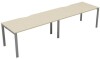 TC Bench Desk, Pod of 2, Full Depth - 2800 x 800mm - Maple