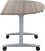 TC One Tilting D-End Table 1400 x 720 x 700mm - Grey Oak