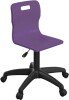 Titan Swivel Senior Chair with Black Base - (11+ Years) 460-560mm Seat Height - Purple