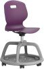 Arc Community Swivel Chair - 470mm Seat Height - Grape