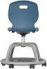 Arc Community Swivel Chair - 470mm Seat Height - Steel Blue