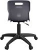 Titan Swivel Junior Chair with Black Base - (6-11 Years) 355-420mm Seat Height - Charcoal