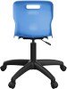 Titan Swivel Junior Chair with Black Base - (6-11 Years) 355-420mm Seat Height - Sky Blue
