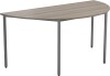 TC Multipurpose Semi Circlular Table - 1600 x 800mm - Grey Oak