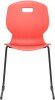 Arc Reverse Cantilever Chair - 430mm Seat Height - Coral