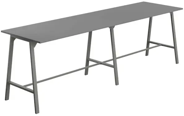 Titan High Maker Rectangular Table - 1800 x 1000mm - Anthracite