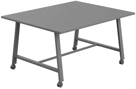 Titan Mobile Low Maker Rectangular Table - 1500 x 1000mm - Anthracite