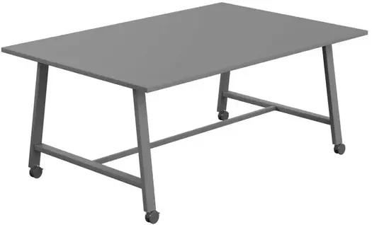 Titan Mobile Low Maker Rectangular Table - 1800 x 1000mm - Anthracite