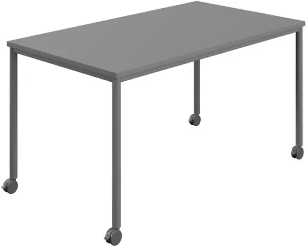 Titan Mobile Rectangular Table - 1600 x 600mm - Anthracite