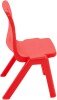 Titan One Piece Classroom Chair - (3-4 Years) 260mm Seat Height - Red