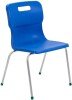 Titan 4 Leg Classroom Chair - (11-14 Years) 430mm Seat Height - Blue