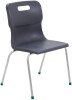 Titan 4 Leg Classroom Chair - (11-14 Years) 430mm Seat Height - Charcoal