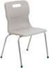 Titan 4 Leg Classroom Chair - (11-14 Years) 430mm Seat Height - Grey