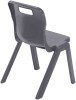 Titan One Piece Classroom Chair - (4-6 Years) 310mm Seat Height - Charcoal