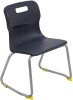 Titan Skid Base Classroom Chair - (6-8 Years) 350mm Seat Height - Charcoal
