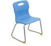 Titan Skid Base Classroom Chair - (6-8 Years) 350mm Seat Height - Sky Blue