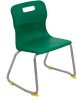 Titan Skid Base Classroom Chair - (6-8 Years) 350mm Seat Height - Green