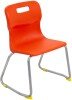 Titan Skid Base Classroom Chair - (6-8 Years) 350mm Seat Height - Orange