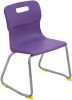 Titan Skid Base Classroom Chair - (6-8 Years) 350mm Seat Height - Purple