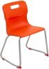 Titan Skid Base Classroom Chair - (8-11 Years) 380mm Seat Height - Orange
