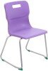 Titan Skid Base Classroom Chair - (14+ Years) 460mm Seat Height - Purple