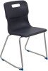 Titan Skid Base Classroom Chair - (11-14 Years) 430mm Seat Height - Charcoal