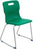 Titan Skid Base Classroom Chair - (11-14 Years) 430mm Seat Height - Green