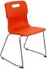 Titan Skid Base Classroom Chair - (11-14 Years) 430mm Seat Height - Orange