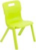 Titan One Piece Classroom Chair - (8-11 Years) 380mm Seat Height - Lime