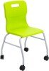 Titan Move Four Leg with Castors - (14+ Years) 470mm Seat Height - Lime