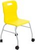 Titan Move Four Leg with Castors - (14+ Years) 470mm Seat Height - Yellow