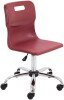 Titan Swivel Junior Chair - (6-11 Years) 355-420mm Seat Height - Burgundy