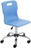 Titan Swivel Senior Chair - (11+ Years) 460-560mm Seat Height - Sky Blue