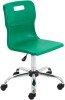 Titan Swivel Senior Chair - (11+ Years) 460-560mm Seat Height - Green