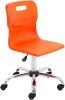 Titan Swivel Senior Chair - (11+ Years) 460-560mm Seat Height - Orange