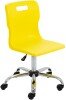 Titan Swivel Senior Chair - (11+ Years) 460-560mm Seat Height - Yellow