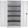TC Talos Metal Cupboard with 4 Shelves - 1790mm High - White