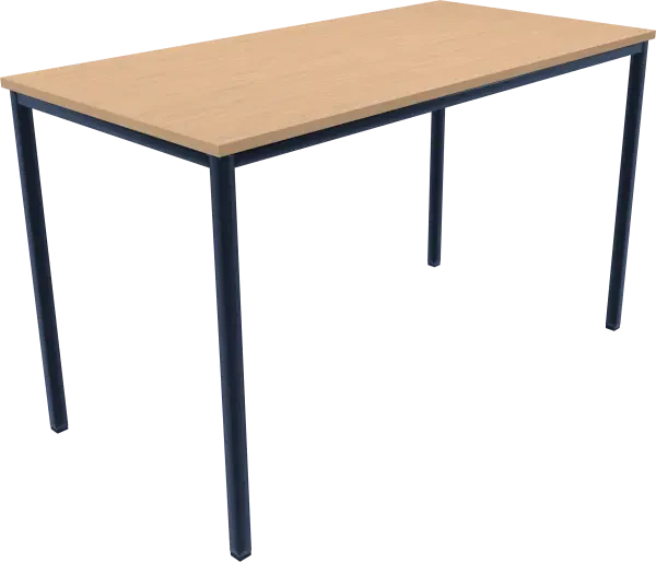 Titan Welded Frame Table 1100 x 550mm - Beech