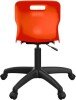 Titan Swivel Senior Chair with Black Base - (11+ Years) 460-560mm Seat Height - Orange