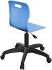 Titan Swivel Senior Chair with Black Base - (11+ Years) 460-560mm Seat Height - Sky Blue