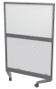 TC Mobile Floor Standing Fully Glazed Screen - 1000 x 1800mm