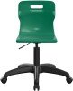 Titan Swivel Junior Chair with Black Base - (6-11 Years) 355-420mm Seat Height - Green
